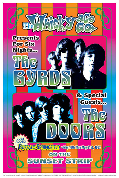 Byrds & Doors Whisky A-Go-Go  Poster