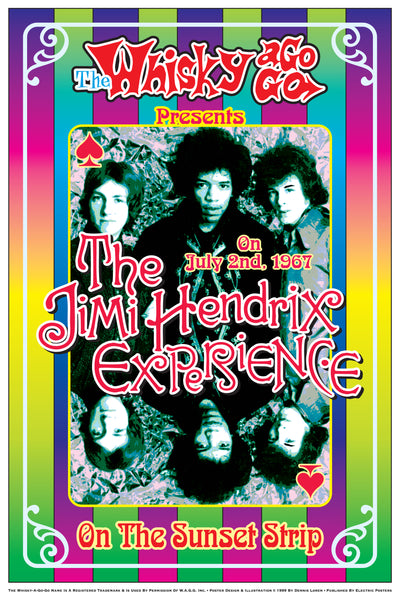 Jimi Hendrix Experience Whisky A-Go-Go Poster