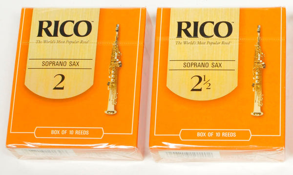 Classic Rico Orange Box of 10 Soprano Sax Reeds
