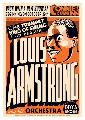 Louis Armstrong and His Orchestra Poster